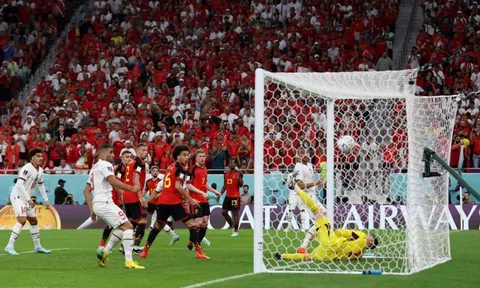 Vòng chung kết WORLD CUP 2022, Bảng F, Bỉ -  Maroc 0 : 2